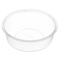 Genfac Round Containers Clear 280ml x 500