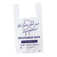 Plastic Carry Bag Resusable Printed Medium