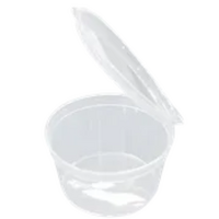 Plastic Sauce Containers 100ml Attach Lid x 1000