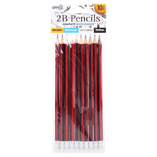 Pencil 2B 18cm 10pk