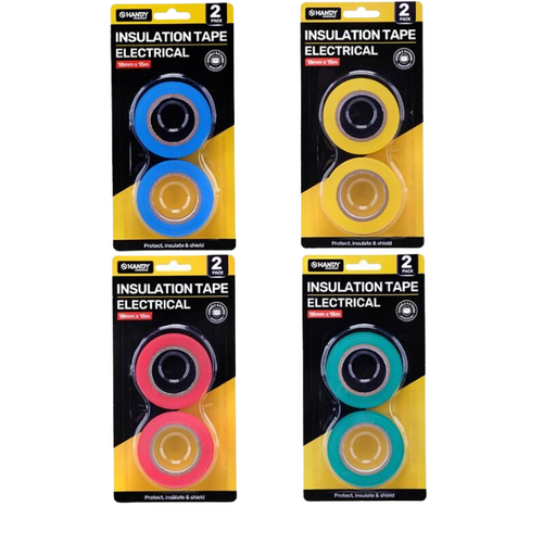 Handy Hardware Insulation Tape Electrical 2pk 4 Assorted Colours