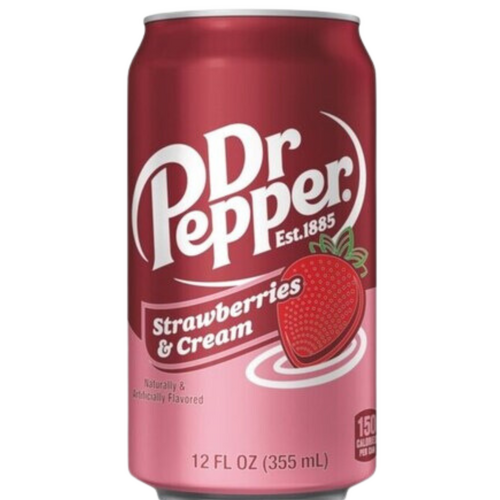 USA Dr.Pepper Strawberries & Cream 355ml x 12