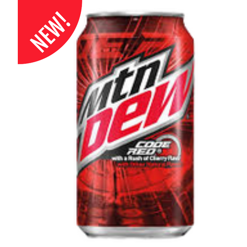 USA Mountain Dew Code Red 355ml x 12