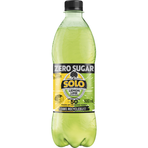 Schweppes Solo No Sugar 600ml x 24