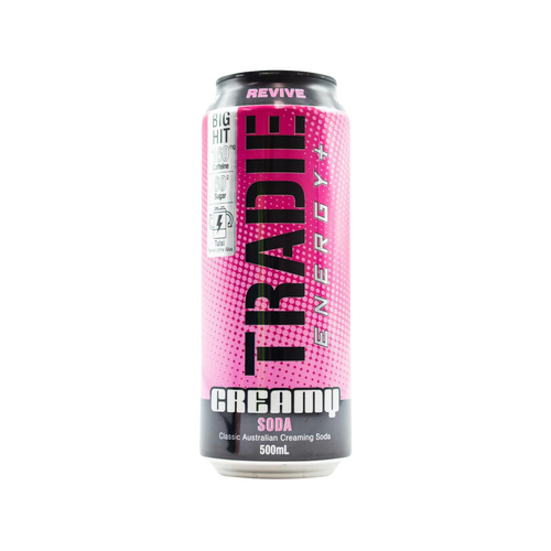 Tradie Energy Drink Creamy Soda 500 ml x 12
