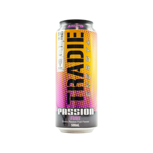 Tradie Energy Drink Passion Fruit 500 ml x 12