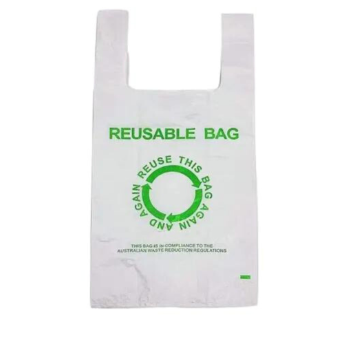 Plastic Carry Bags X Large Reusable x 400