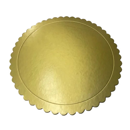 Cake Board Scall/Gold
