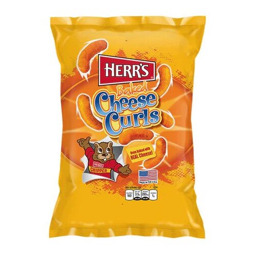USA Herrs Baked Cheese Curls 184g x 12