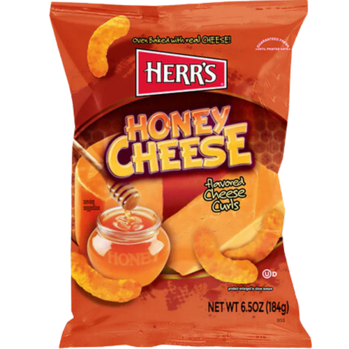 USA Herrs Honey Cheese Flavor Curls 184g x 9
