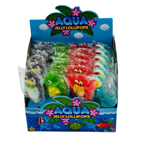 Aqua Jelly Lollipops 23g x 24
