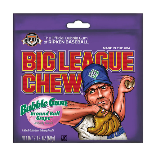 Big League Chew Ground Ball Grape 60g x 12