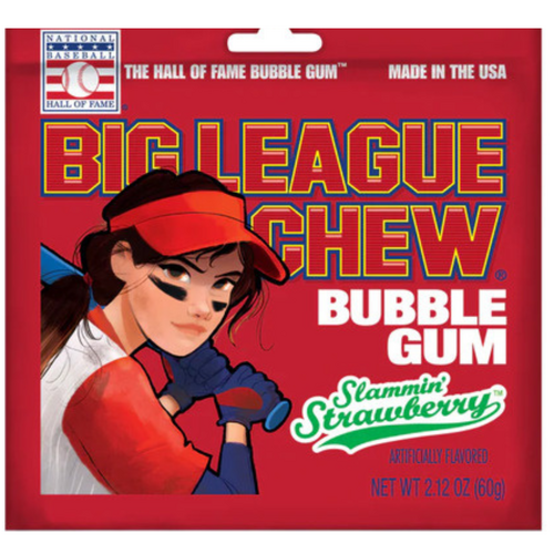 Big League Chew Slammin Strawberry 60g * 12