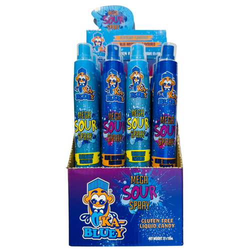 KA Bluey Mega Sour Spray 110ml x 12