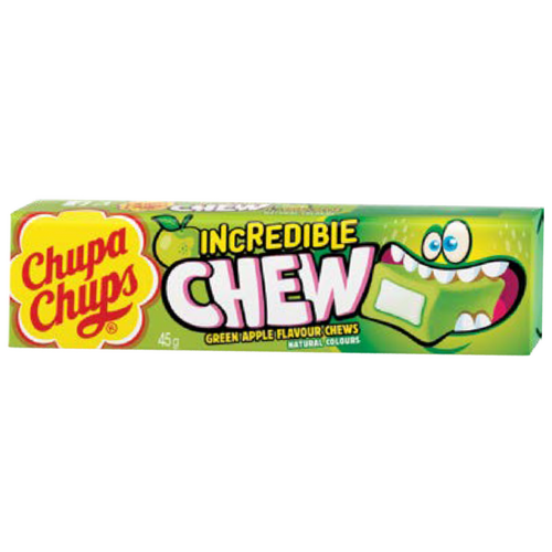 Chupa Chups Incredible Chew Green Apple 45g x 20
