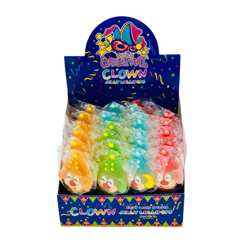 Clown Jelly Lollipops 23g x 24