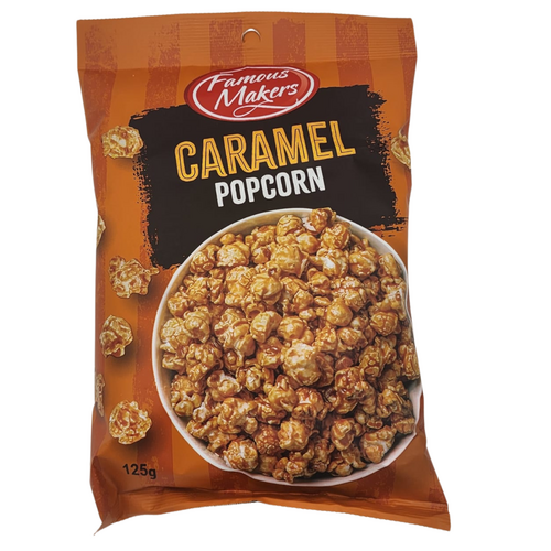 Famous Makers Caramel Popcorn 125G x 6