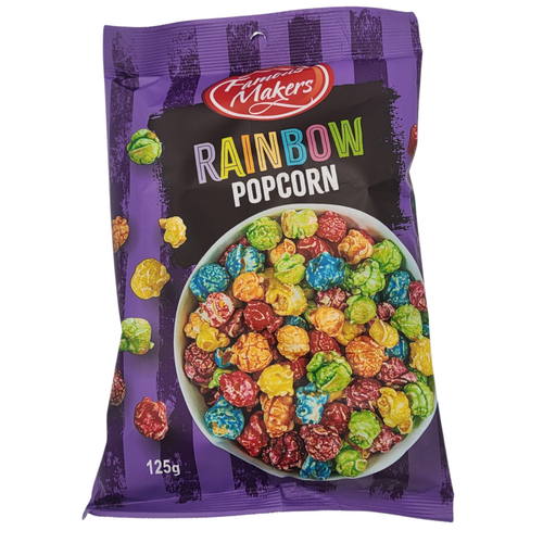 Famous Makers Rainbow Popcorn 125G x 16
