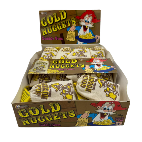 Gold Nugget Bubblegum 50G x 24