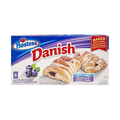 Hostess Danish Berries and Cream Cheese 851g X 6