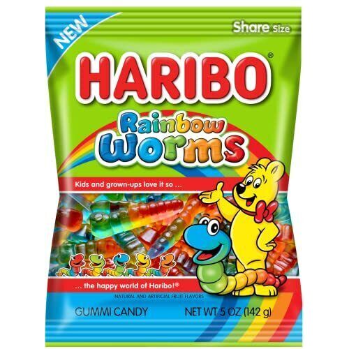 USA Haribo Rainbow Worms 142g x 12