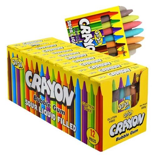 JOJO Crayons Bubble Gum 55g x 12