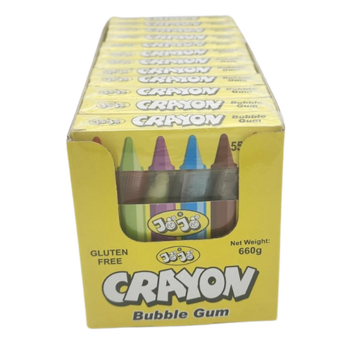 JOJO Crayons Bubble Gum 55G x 12