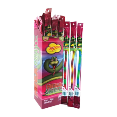 Joo Joos Mega Snake Wrapped 50g x 36