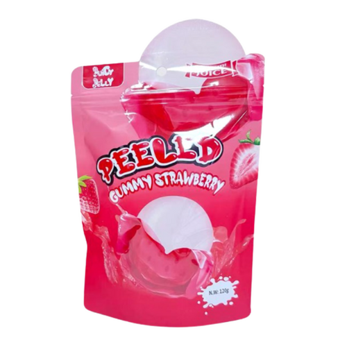 Juicy Jelly Peeled Gummy Strawberry Hangsell 120g x 12