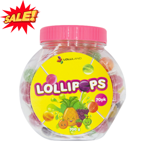 Lolliland Lollipop Jar 700G x 6