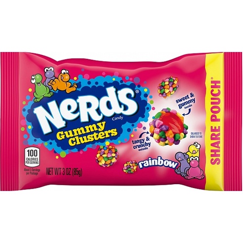 USA Nerds Gummy Clusters Pouch 85g x 12