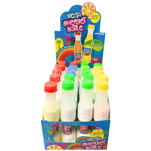 Sherbet Bottles Mega 36g x 20