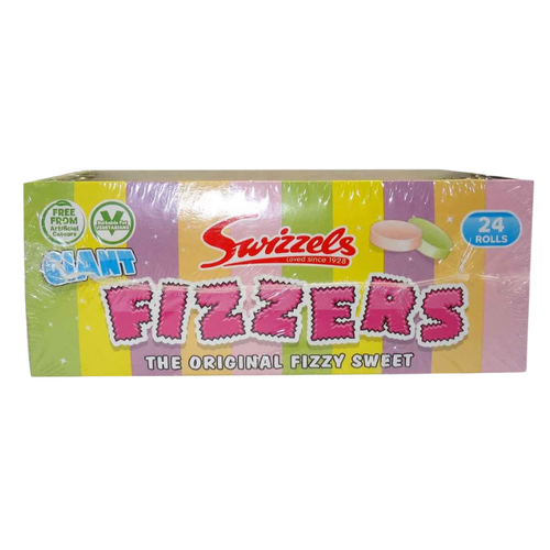Swizzels Giant Fizzers Rolls 40g x 24