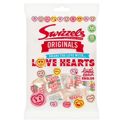 Swizzels Love Hearts Original Bag 120g x 12
