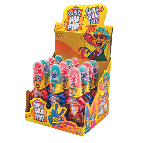 Squeezi Man Pop 80g x 12