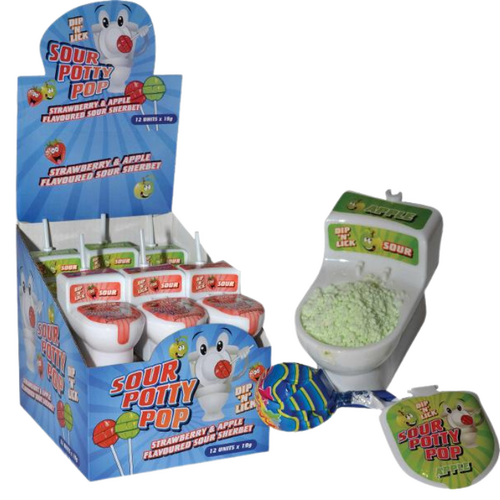 Sour Potty Pop 19g x 12