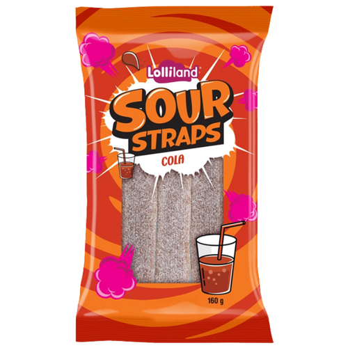 Sour Straps Cola 160g x 12