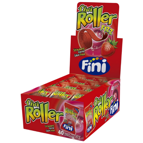 Fini Sour Strawberry Roller 20g x 40