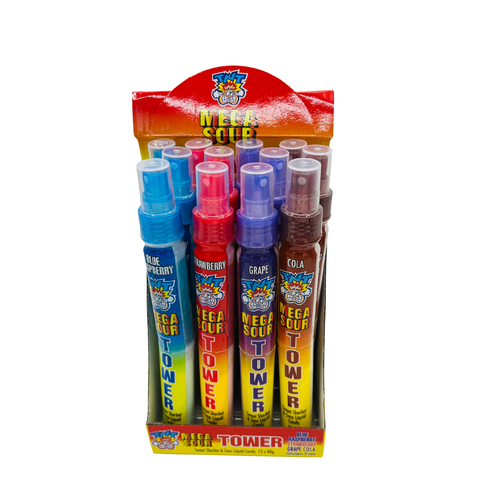 TNT Mega Sour Tower 80ml x  12