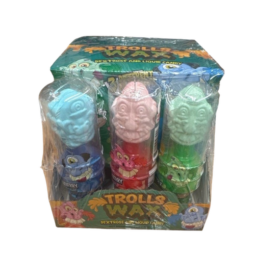 Trolls Wax Dextrose and Liquid Candy 40g x 12