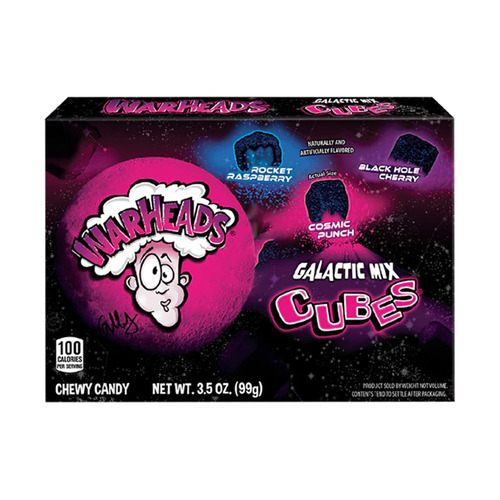 USA Warheads Galactic Mix Cubes 99g x 12