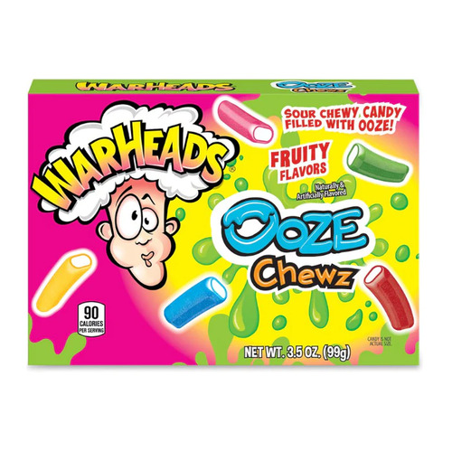 Warheads Ooze Chewz Fruity Box 99g*12