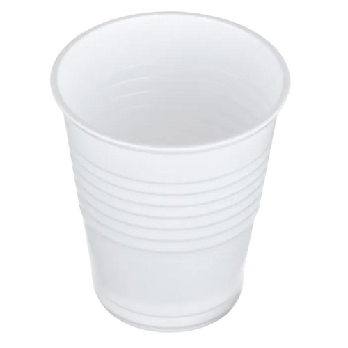 Plastic Cups White 200ml / 6oz  x 1000
