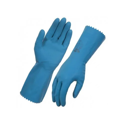 Rubber Gloves Silver Lined Large x 12