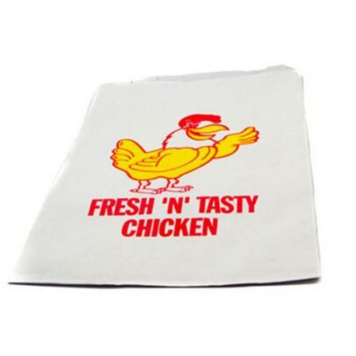 Chicken Bag XLarge Printed Foil Lined x 250