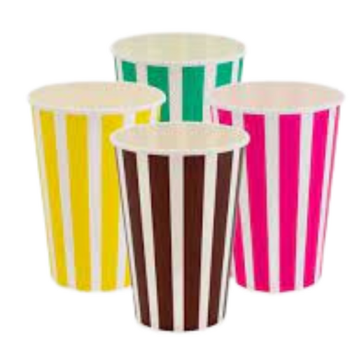 Milkshake Cups Candy Stripe 16oz x 1000