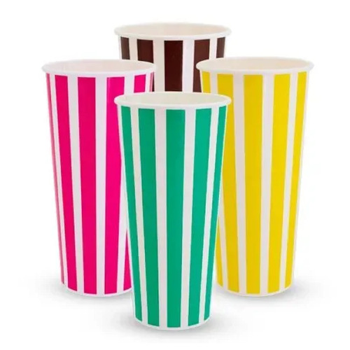 Milkshake Cups Candy stripe 22oz X 500