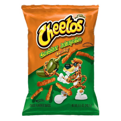 Cheetos Cheddar Jalapeño Crunchy 226g X 10