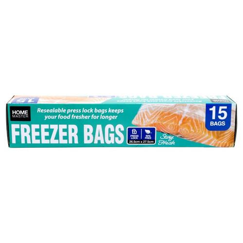 Bags Freezer 26.5cmx27.5cm 15pk