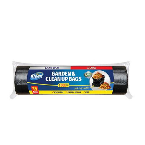 Bin Liner Garbage Bag 240L 113cm x 147cm 20pk XXLarge Black